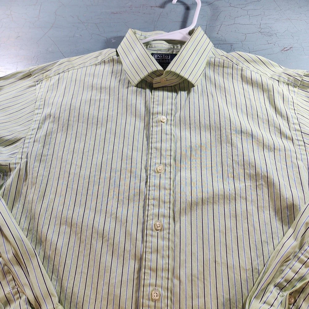 Vintage Polo Ralph Lauren Dress Shirt 17 34/35 Regent Classic Fit‎ Multicolored
